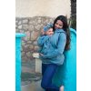 Fun2bemum babywearing sweatshirt Pola bluza ciazowa do noszenia dziecka mieta dust mint scaled