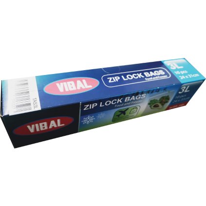 Zip sáček s posuvným uzávěrem, mrazák, 240x310mm, 24box