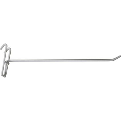 Jednoduchý hák bílý d:100mm, průměr drátu 3,1mm