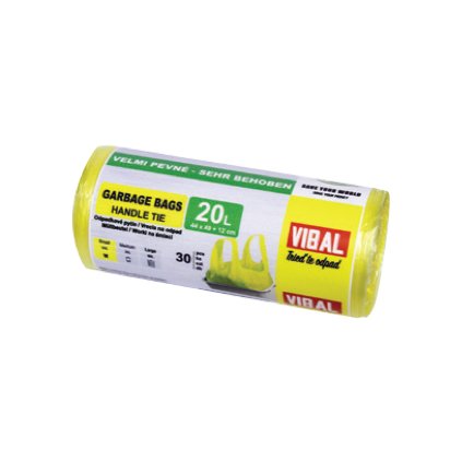 HDPE Sáček žlutý 20L zavazovací