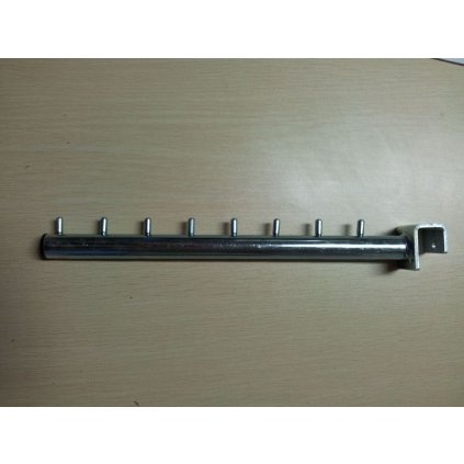 Rameno rovné na hranatý profil 20mm, 400mm, pozink