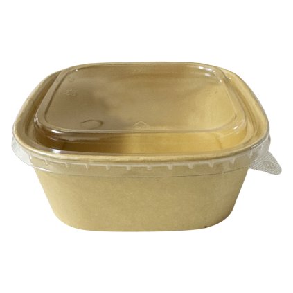 Vanička čtver.papír.kraft; 1400ml;175x175x75;50k/6