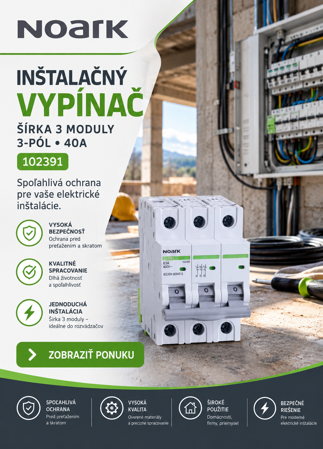 Inštalačný vypínač - NOARK
