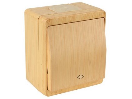 Spínač č.7 Buk IP44 2150 008 0140