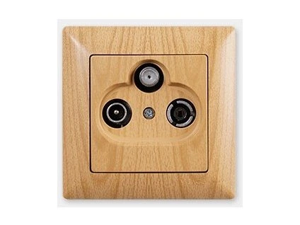 VISAGE AMAZON Zásuvka SAT priebežná javor