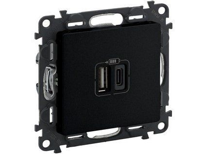 VALENA LIFE 2xUSB nabíjačka A+C 3A 15W čierna 756306