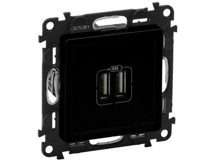 VALENA LIFE 2xUSB nabíjačka A+A 3A 15W čierna 756312