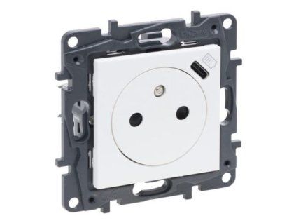 NILOE STEP ZÁS. 2P+T/USB C BIELA 863138