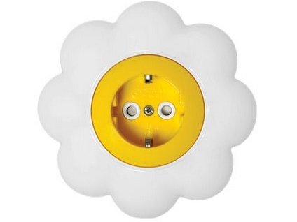 Zásuvka 2P+E Kvet V16.32.062