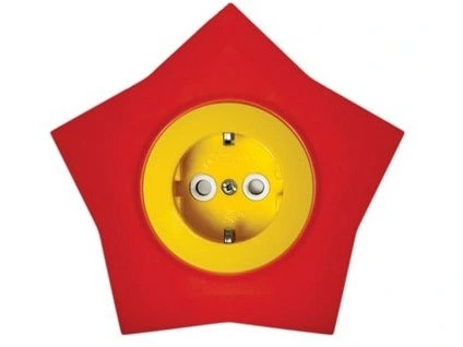 Zasúvka Happy 2P+E Hviezda V16.41.062