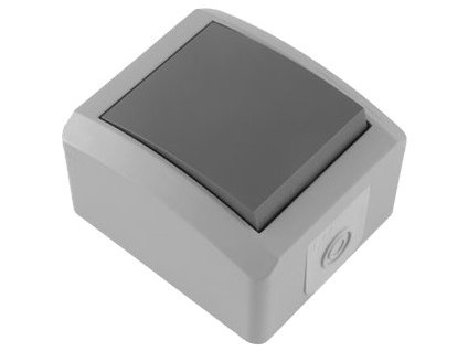 Vypínač č. 7 SetQ antracit/šedý IP44