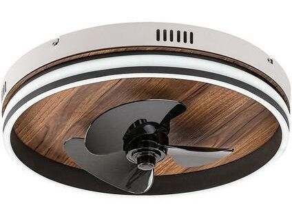 Svietidlo LED stropné Faustine 71016 s ventilátorom imitácia dreva