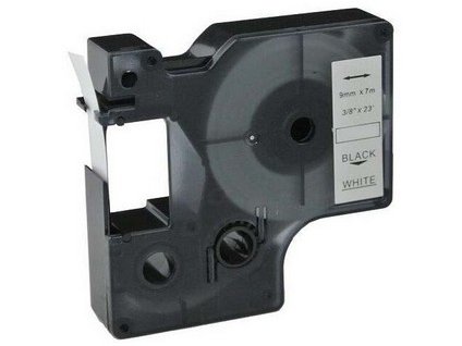 Páska DYMO 40913  9mm čierna/biela