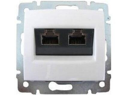 Valena dátová zásuvka RJ45 kat.6A biela 770073