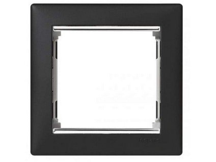 VALENA Rámik 1P čierna+strieborný pásik 770391