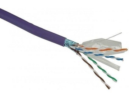 Kábel FTP 4 x 2 x 0,52 CAT5e LSOH bezhalogénový