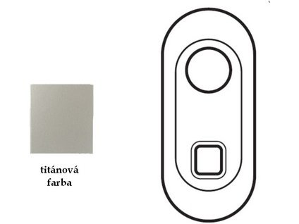 CÉLIANE Krytka na dát.zás. s patch káblom titán 68555