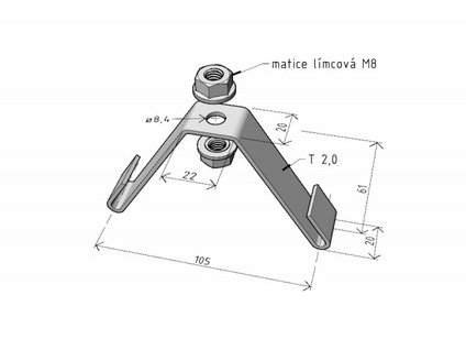 Držiak DZM 3/100 "GZ" ARK-214030