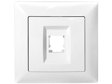 VISAGE SIMPLE Dátová zásuvka bez RJ5 biela