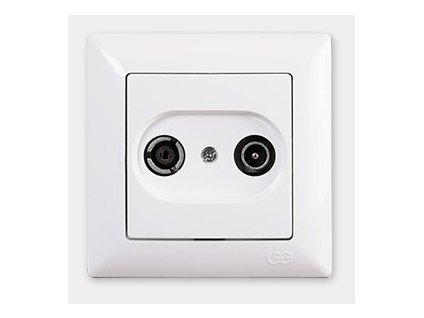 VISAGE SIMPLE Zásuvka TV/SAT biela