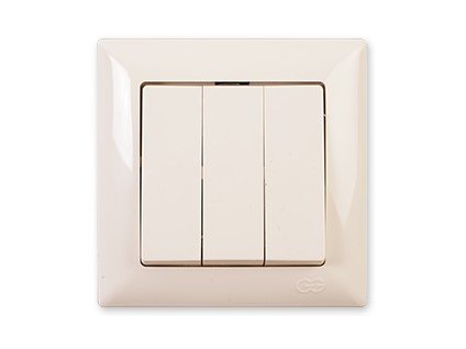 VISAGE IVORY Trojpólový spínač béžový