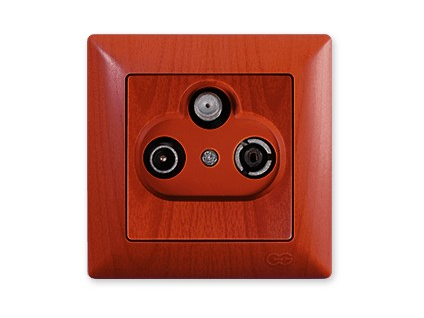 VISAGE AMAZON Zásuvka SAT koncová čerešňa