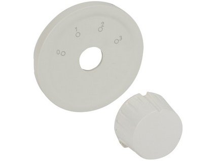 CÉLIANE Krytka otočného spínača 4R biela 68064