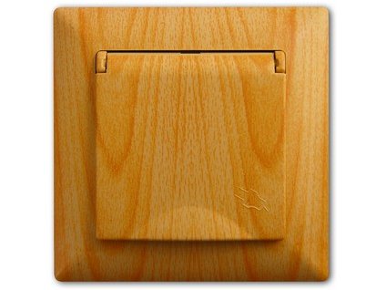 VISAGE AMAZON Zásuvka 2P s krytom javor