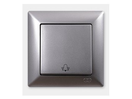 VISAGE AMBIENCE tlačítko Zvonček strieborné