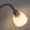 Stojacia lampa Action 4064 matný chróm/biela