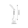 Stolová LED lampa Justin 1515 biela