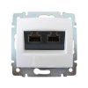 Valena dátová zásuvka RJ45 kat.6A biela 770073