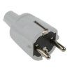 Vidlica Euro PVC 250V 16A sivá 1418060