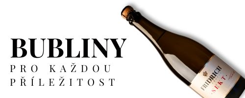 Sekt, Frizzante, Bubliny Vinařství Fridrich