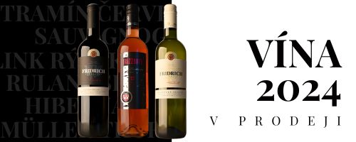 Bílá a červená vína 2024 Vinařství Fridrich