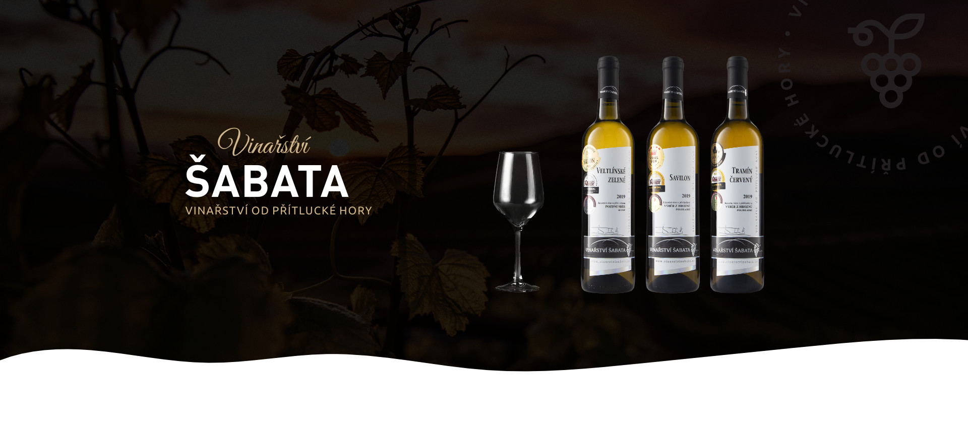 HP banner na titulní stránku Vinařství Šabata
