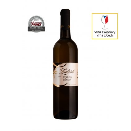 Vinařství Zapletal | Ryzlink rýnský | bílé víno | polosuché | jakostní | 2018 | 0,75 l