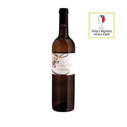 Chardonnay | bílé víno | polosuché | pozdní sběr | 2022 | 0,75 l Vinařství Zapletal