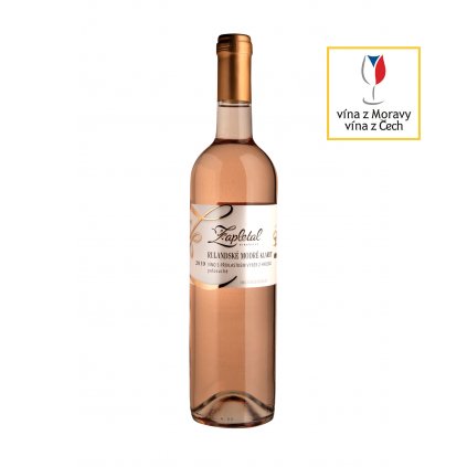 Vinařství Zapletal | Rulandské modré klaret | růžové víno | polosladké | výběr z hroznů | 2019 | 0,75 l