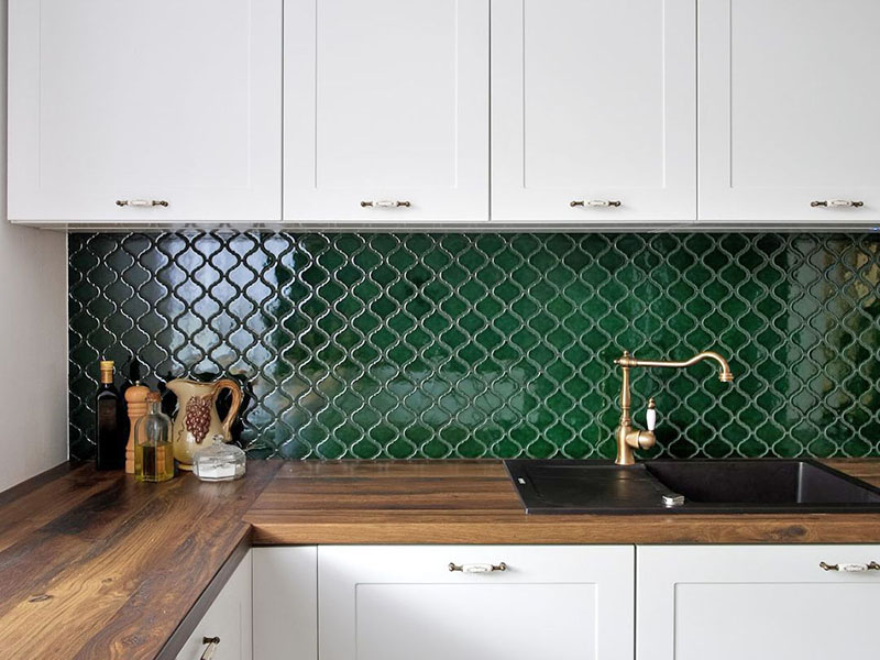 Zelená arabeska v kuchyni? Ano!