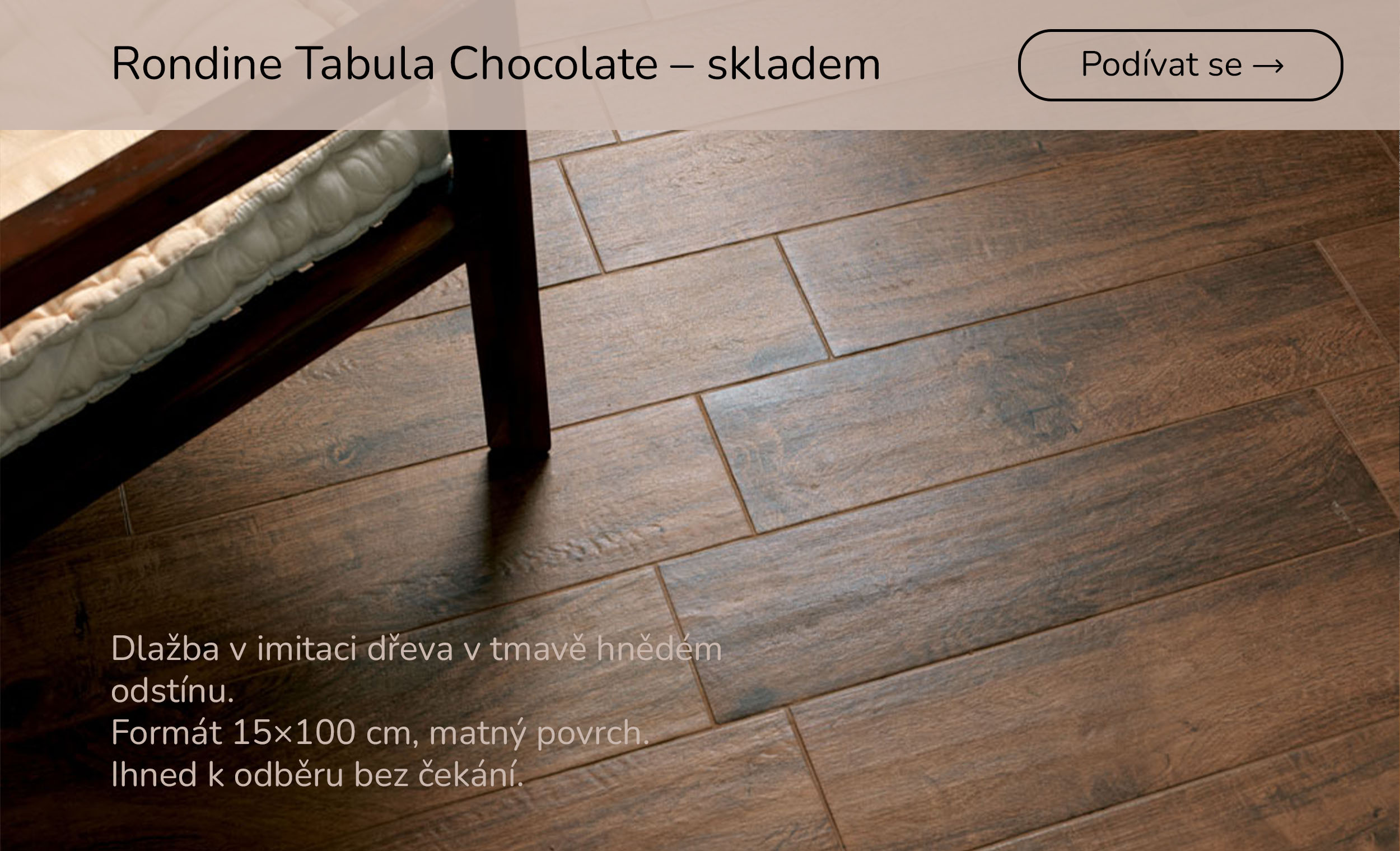 Dlažba skladem – imitace dřeva