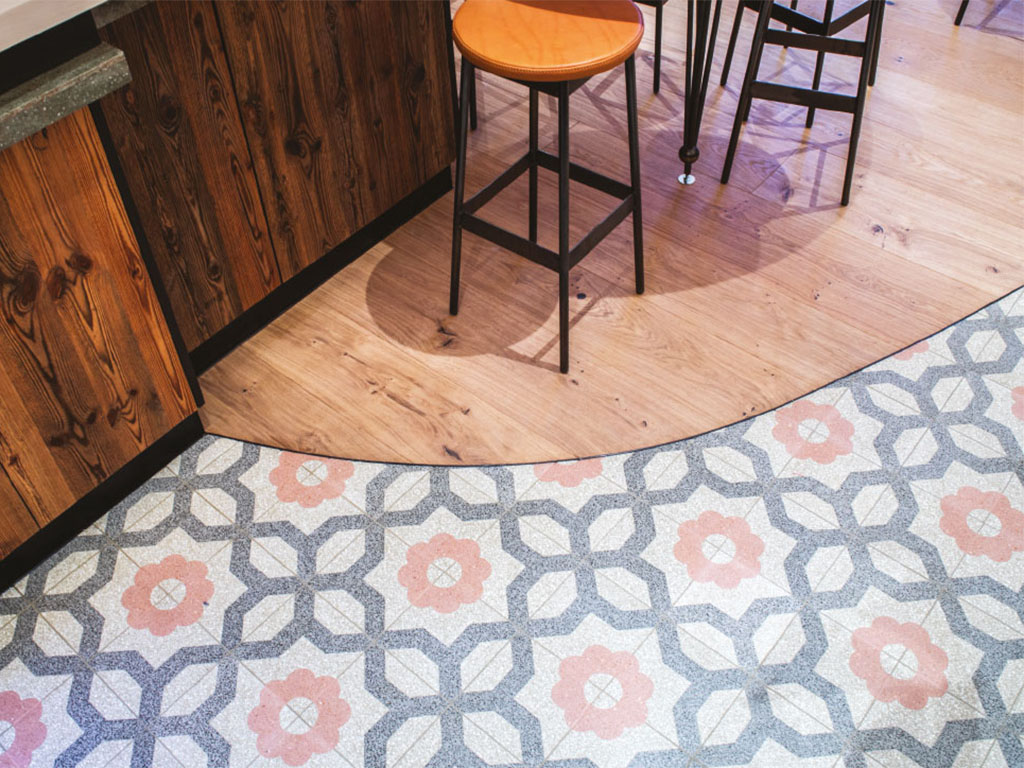 Terrazzo – povrch se zrnem v interiéru