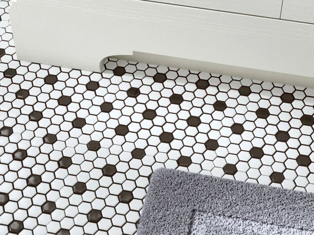 hexagon mozaika keramicka interier exterier steny koupelny kuchyne cerno bila mat 01