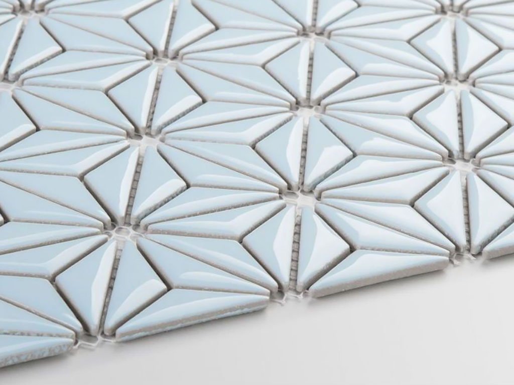 mozaika souhvezdi trojuhelniky lesk design koupelna kuchyne svetle modra 01