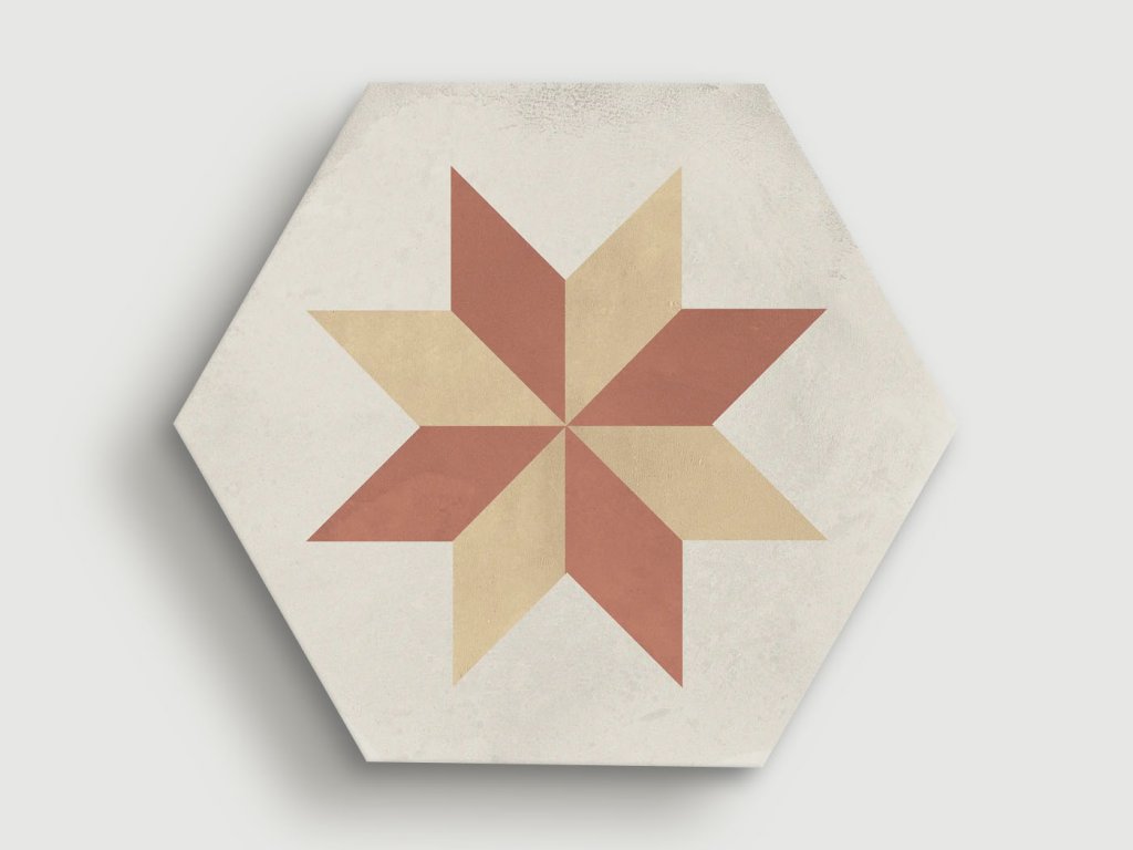 marca corona terra art stella t c esagono dlazba retro historicka rustikalni hexagon