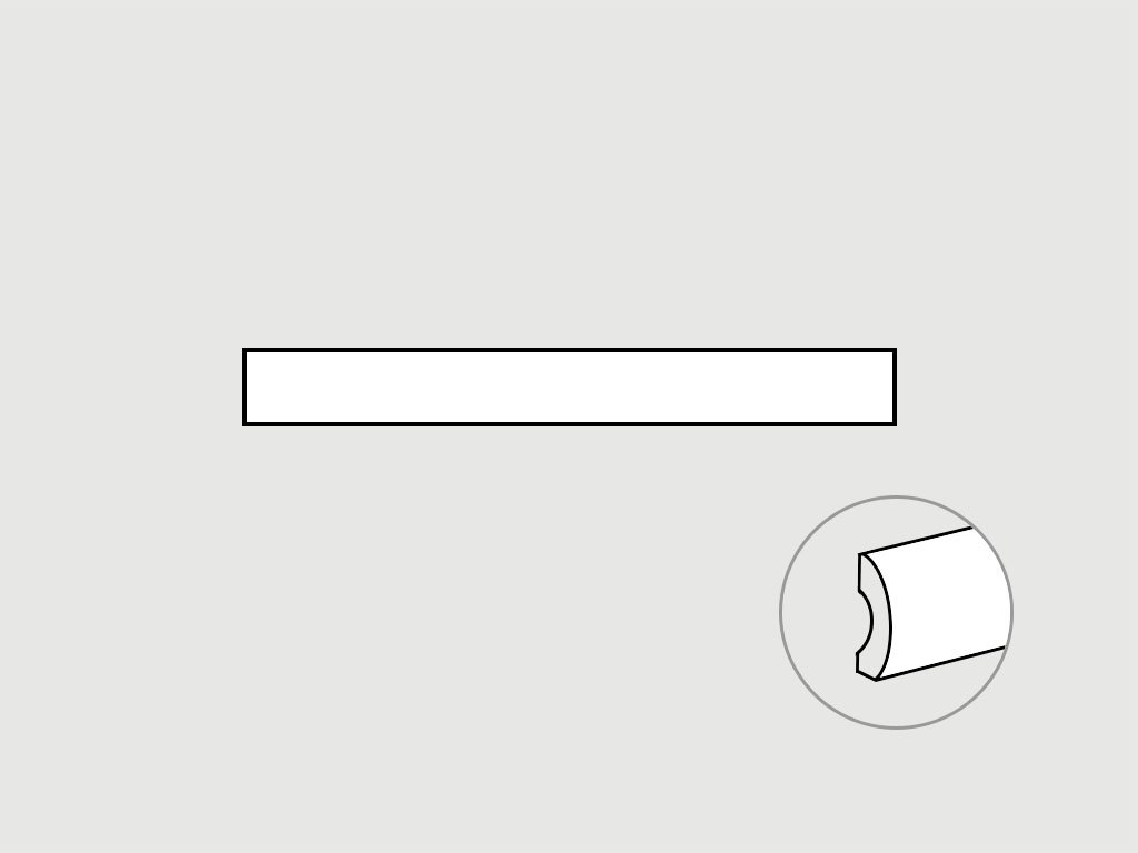 la fabbrica small bullnose 3x20 bombato listela