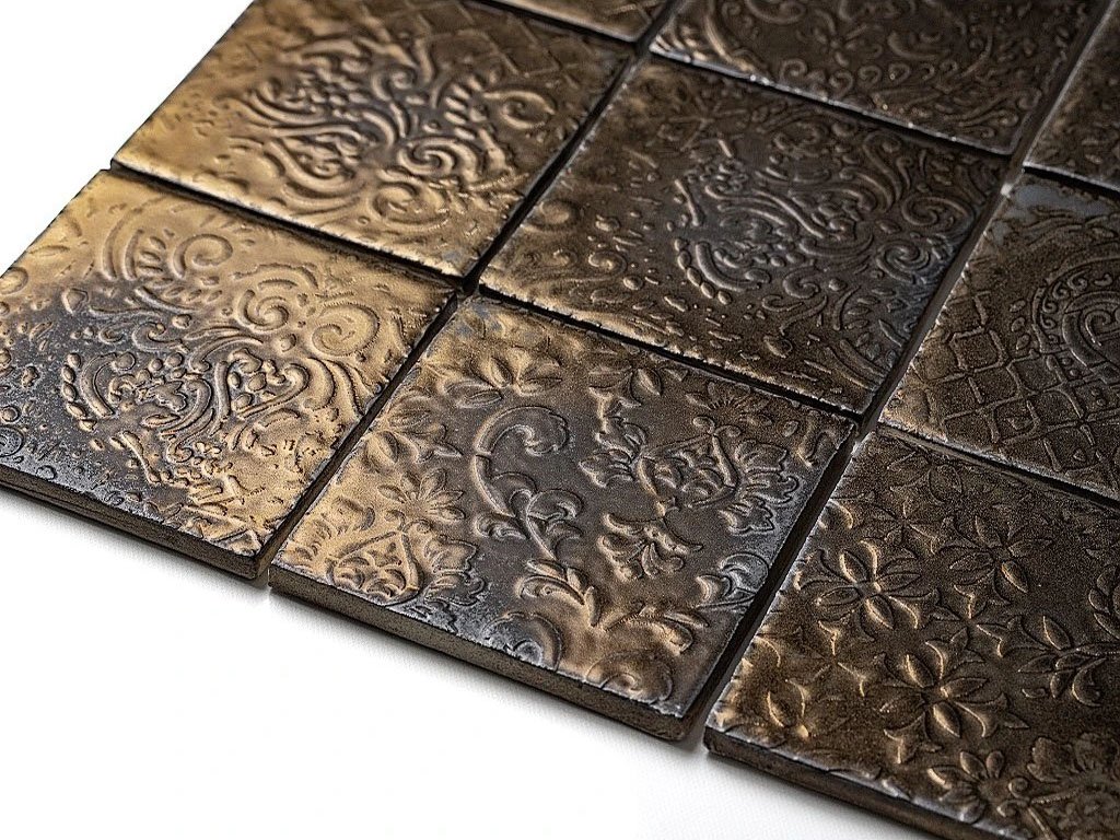 relief gold E ombre rucne vyrobene obklady reliefni ceske vyroby vintage zlata