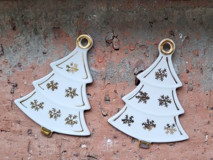 vanocni ozdoby keramicke rucne vyrobene handmade stromecky