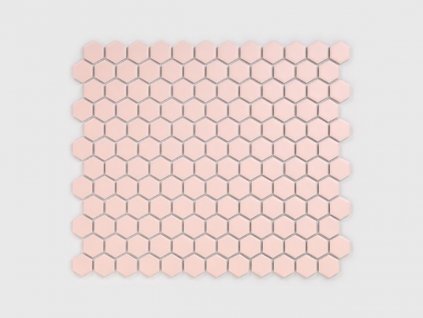 hexagon maly mozaika ruzova matna kuchyne koupelny 01