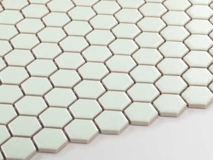 hexagon maly mozaika svetle zelena matna koupelny kuchyne 02